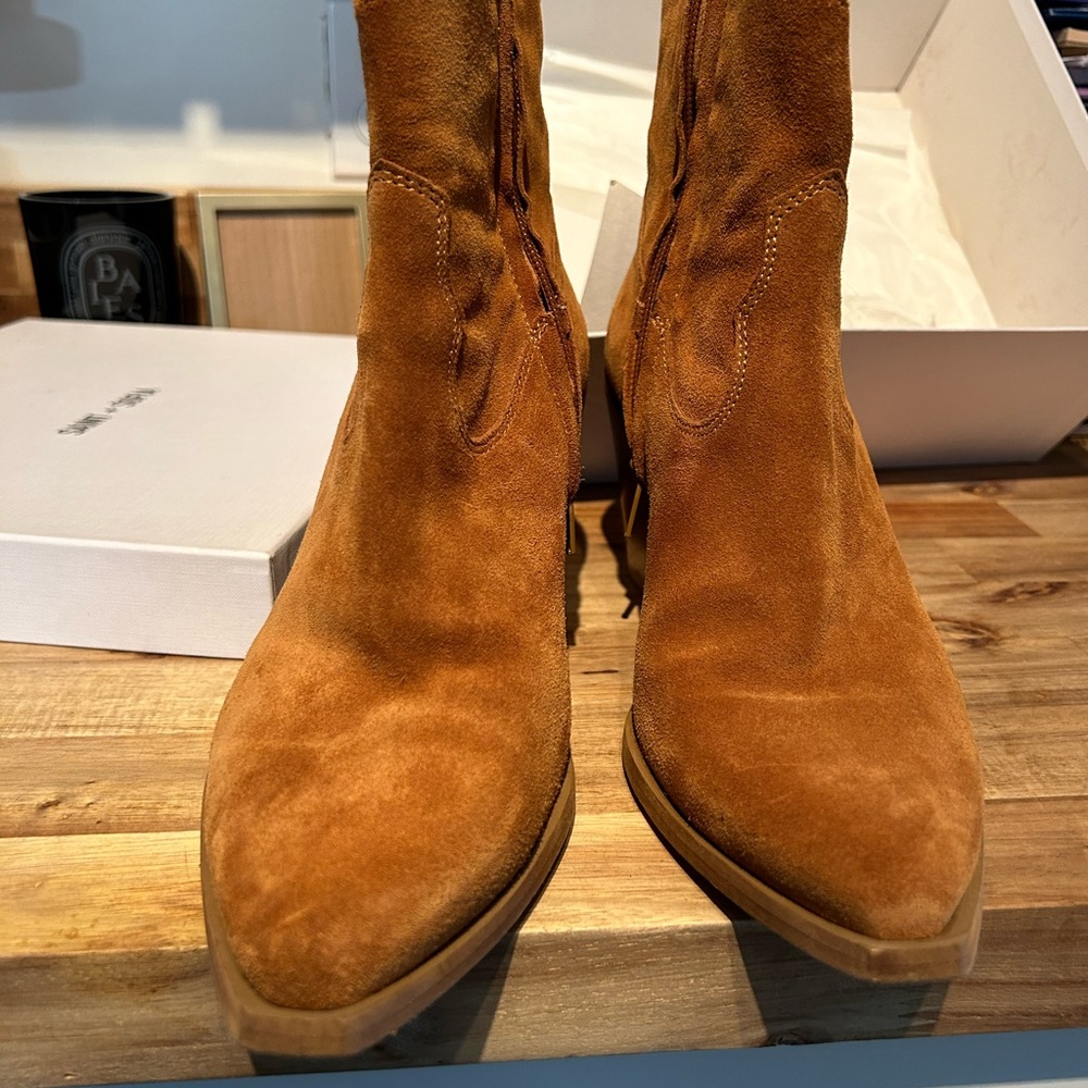 Saint + Sofia Dallas mid boots booties suede ankle Saint and Sofia - Picture 4 of 9